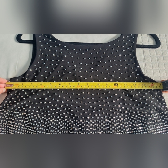 Joseph Ribkoff Black and Silver Sparkle Dress - Picture 5 of 10